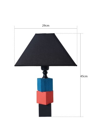 Jupe Wooden Lampshade Black - Blue - Narcissus