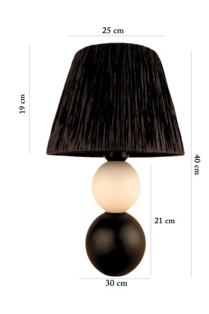 Coccinelle Wooden Lampshade Black and White