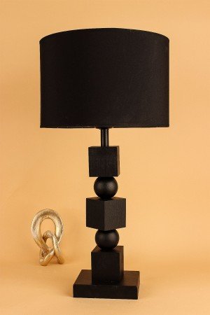 Malatia Wooden Lampshade Black