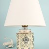 Plomb Patterned Handmade Lampshade White