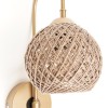 Delabro Wall Sconce Gold- Jute Brown