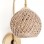 Delabro Wall Sconce Gold- Jute Brown