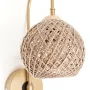 Delabro Wall Sconce Gold- Jute Brown