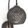 Delabro Wall Lamp Black - Black Silver Glitter