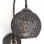 Delabro Wall Lamp Black - Black Silver Glitter