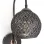 Delabro Wall Lamp Black - Black Silver Glitter