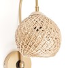 New Delabro Wall Lamp Gold - Jute Ecru