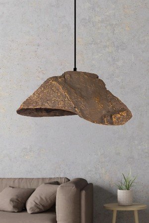 Vulkron Handmade Karbon Beton Avize