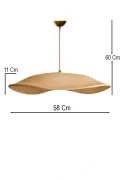 Enfal Handmade Carbon Concrete Chandelier