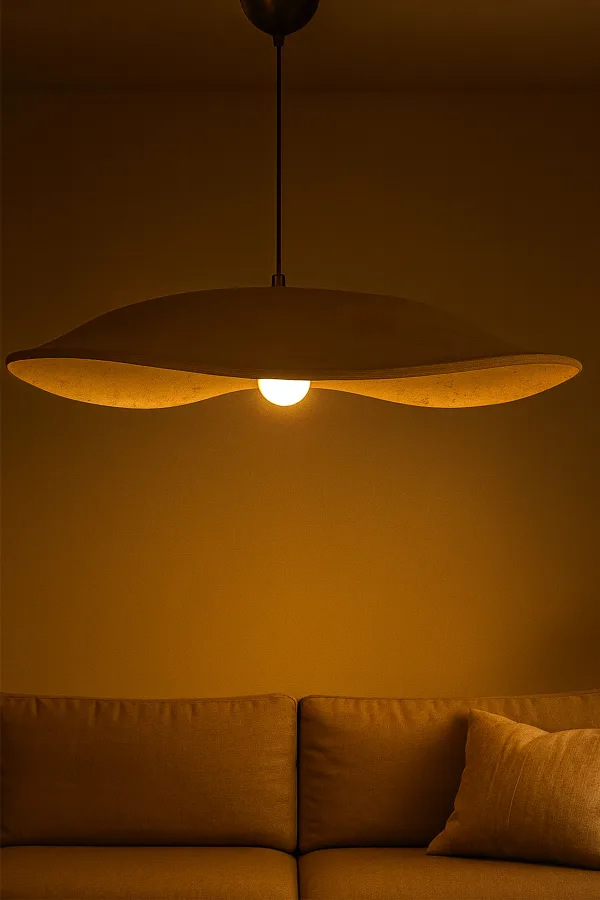 Enfal Handmade Carbon Concrete Chandelier