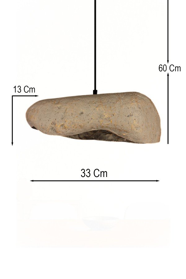 Korvex Handmade Karbon Beton Avize