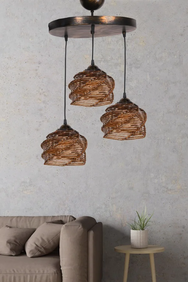 Vendre El Yapımı Eskitme 3lü Avize Gözat