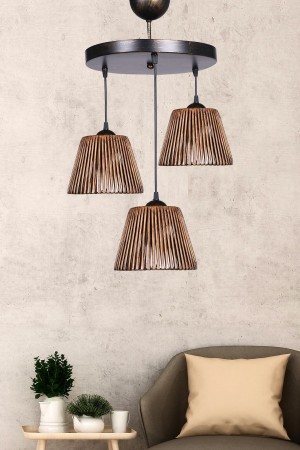 Pamie Antique 3 Piece Pendant Lamp with Tray