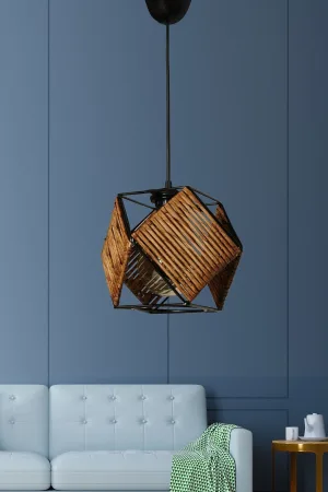 Lock Single Pendant Antique Black