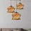 Cement 3-piece chandelier antique
