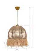 Delacorde Handmade Jute Chandelier