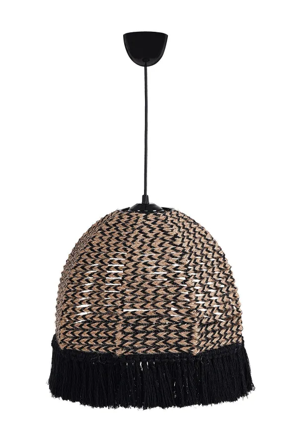 Delacorde Handmade Chandelier Jute Black