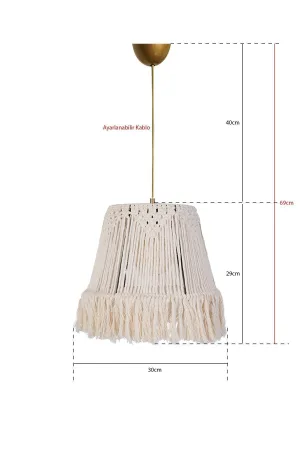 Tresse Corde Handmade Cream Chandelier