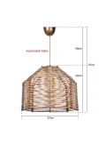 Punaise El Yapımı Natural Avize Gözat
