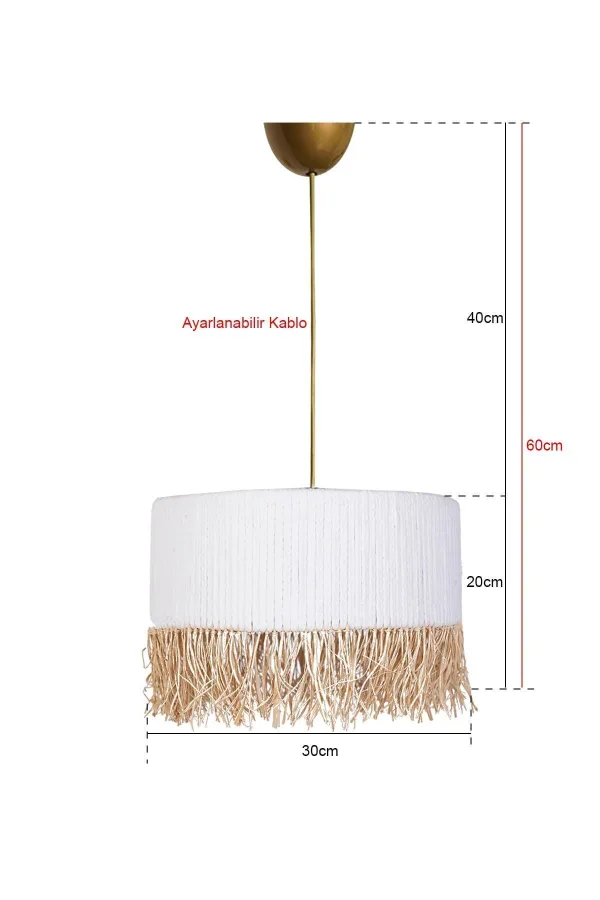 Touffe Handmade Chandelier White
