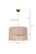Touffe Handmade Chandelier Beige Buy Touffe Handmade Chandelier Beige