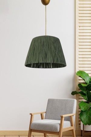 Gaufres Pendant Chandelier Khaki Green