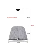 Gaufres Handmade Pendant Lamp Gray Buy Gaufres Handmade Pendant Lamp Gray