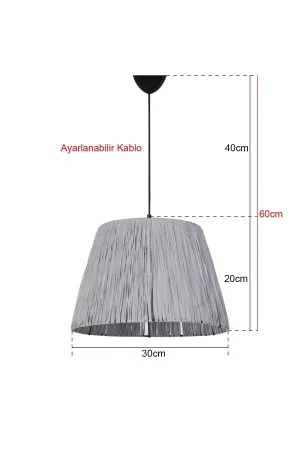 Gaufres Handmade Pendant Lamp Gray