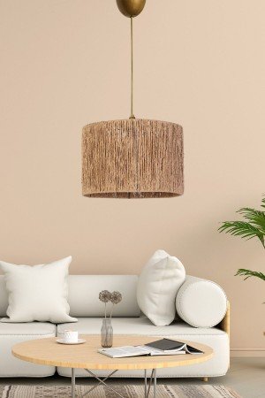 Roue Pendant Chandelier Wicker