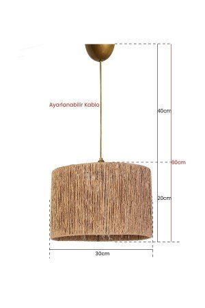 Roue Pendant Chandelier Wicker