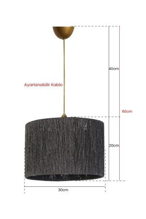 Roue Handmade Pendant Lamp Gray