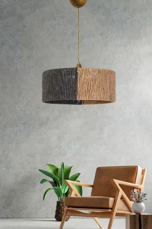 Froid Handmade Pendant Lamp Gray Wicker