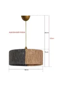 Froid Handmade Pendant Lamp Gray Wicker Buy Froid Handmade Pendant Lamp Gray Wicker
