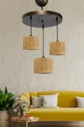 Escargot 3-piece Pendant Chandelier Natural