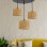 Escargot 3-piece Pendant Chandelier Natural