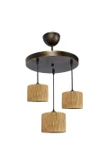 Escargot 3-piece Pendant Chandelier Natural