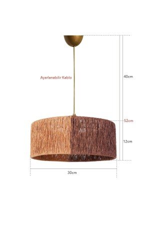 Froid Pendant Chandelier Tile Natural