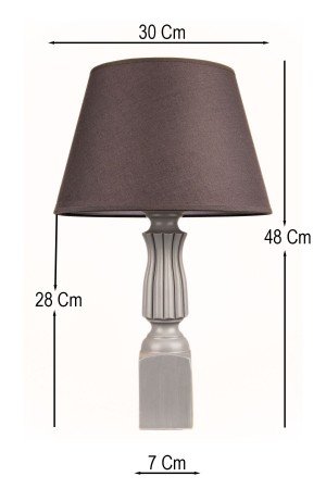 Hmy Outlet | Decorative Wooden Lampshade Gray