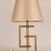 Hmy Outlet | Dekoratif Metal Abajur Gold