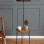 Osmean Decorative Metal Stand Floor Lamp Wood Black