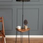 Osmean Decorative Metal Stand Floor Lamp Wood Black