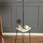 Osmean Decorative Metal Stand Floor Lamp Wooden Desert Beige