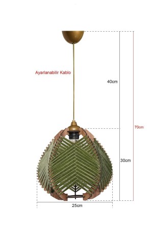 Lierre Handmade Pendant Chandelier Green