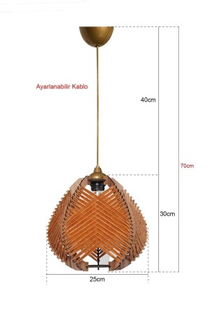 Lierre Handmade Pendant Chandelier Orange