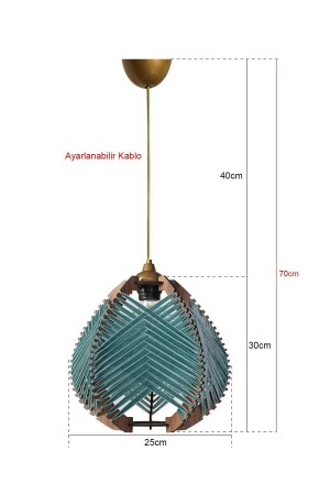 Lierre Handmade Pendant Chandelier Blue