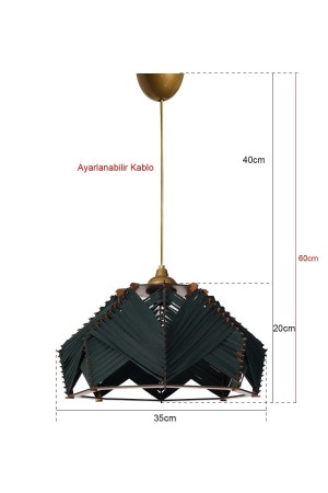 Chaos Handmade Pendant Chandelier Emerald Green