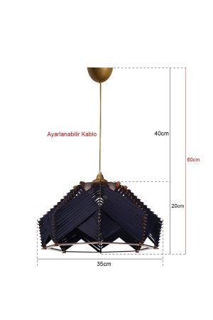 Chaos Handmade Pendant Chandelier Navy Blue