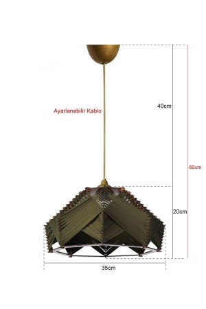 Chaos Handmade Pendant Lamp Khaki Green