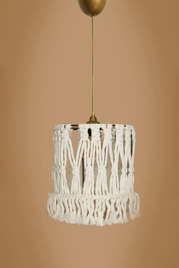 Lit Handmade Chandelier Cream