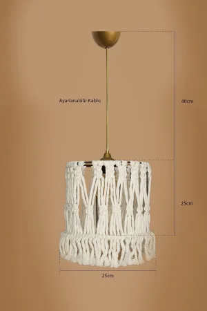 Lit Handmade Chandelier Cream